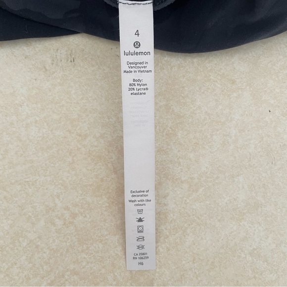 Lululemon Align Crop 21" Incognito Camo Black Gray Camo Leggings 37232 - Picture 10 of 12